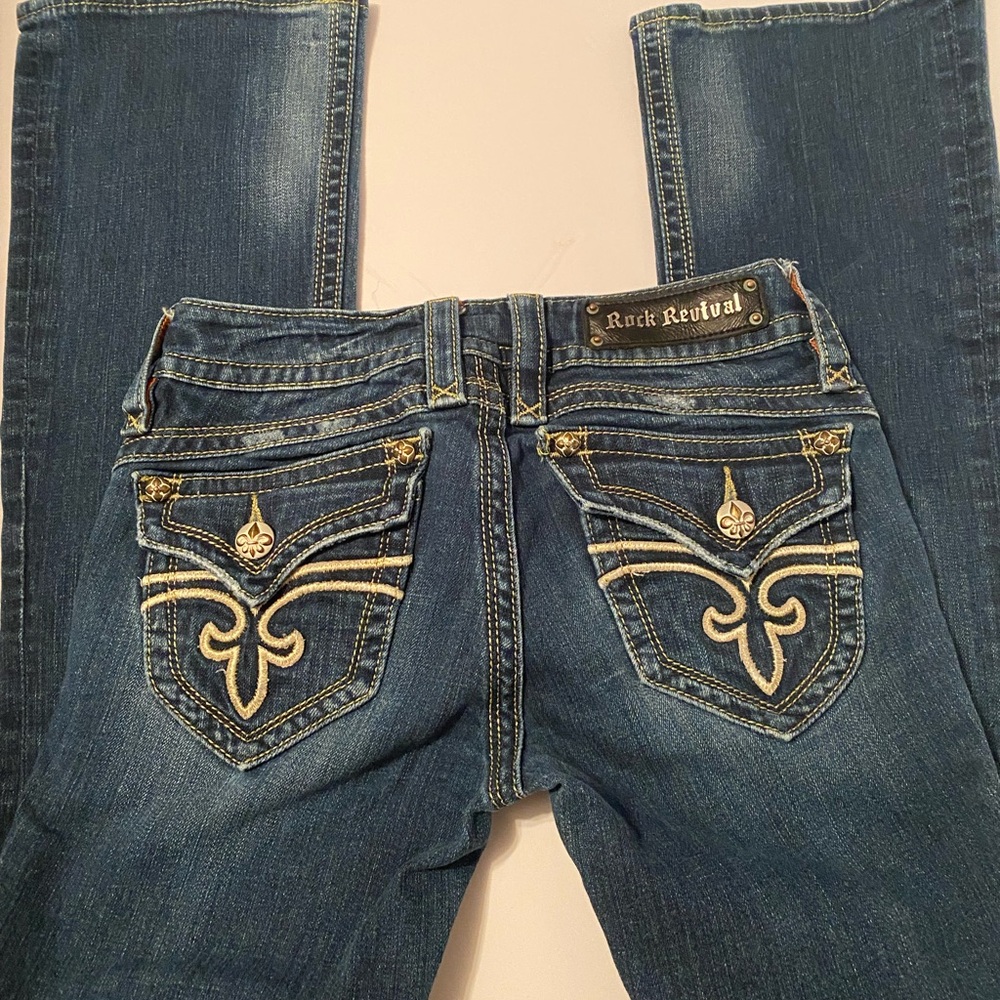 Rock Revival Dark Blue Bootcut Jeans 
Gwen Bootcut 28x29